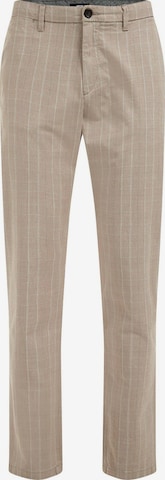 WE Fashion Slim fit Chino trousers in Grey: front