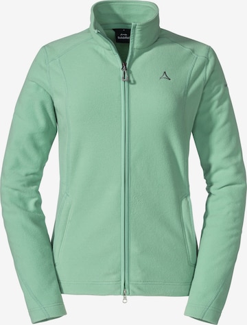 Schöffel Athletic Fleece Jacket 'Leona3' in Green: front