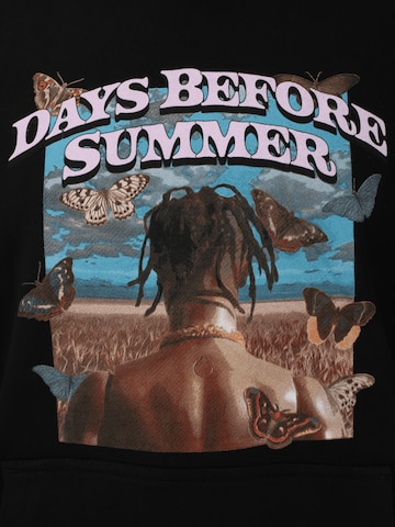 Bluză de molton 'Days before Summer' de la Mister Tee pe negru