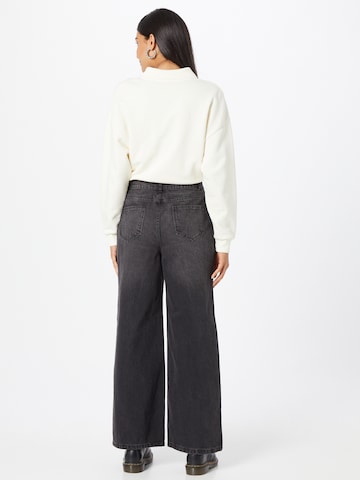 Noisy may Wide leg Jeans 'Ashley' in Zwart