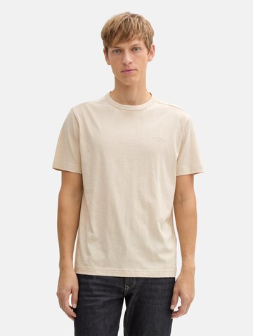 TOM TAILOR Shirt in Beige: voorkant