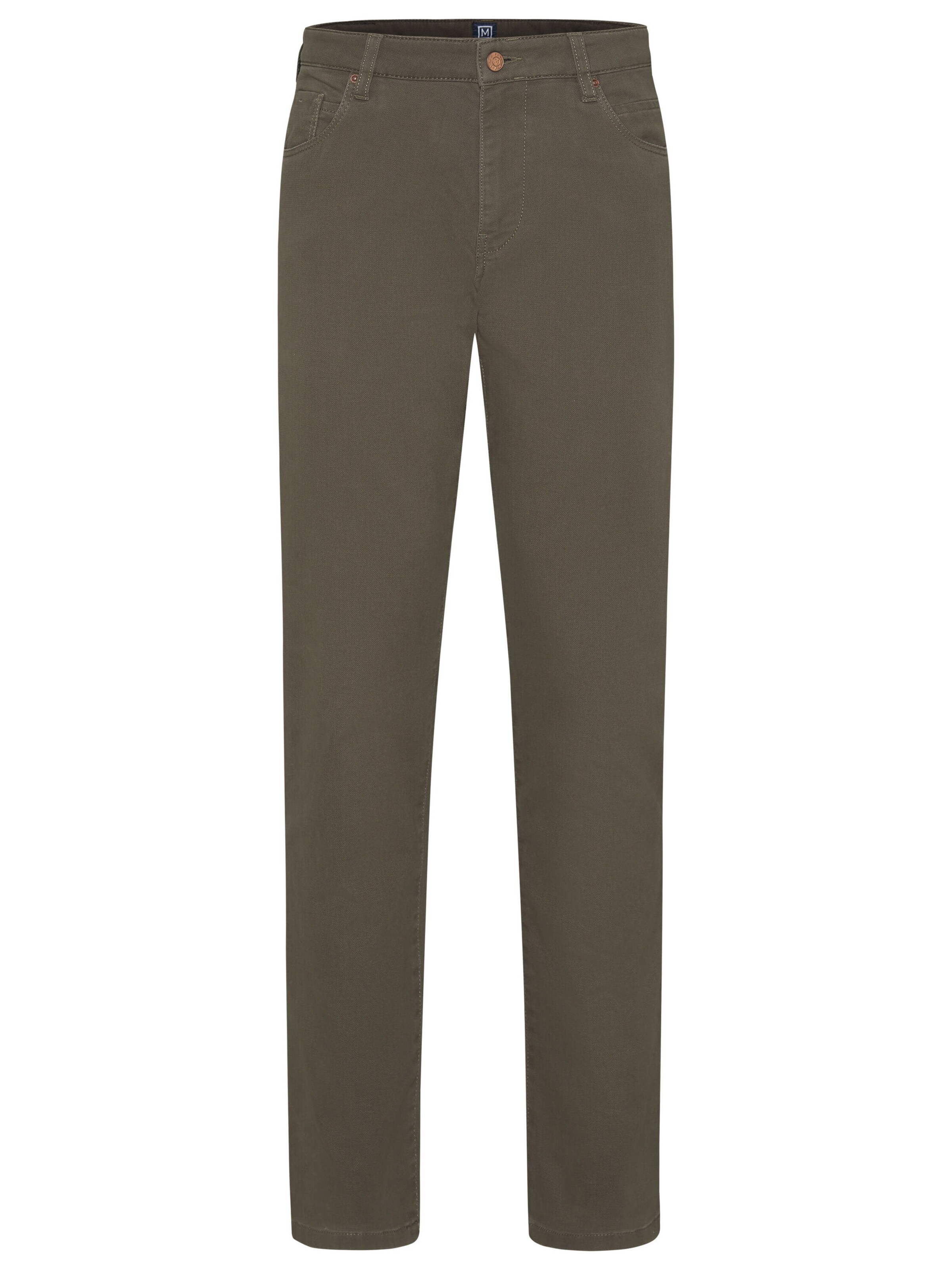 MEYER Slim fit Pants in Brown: front