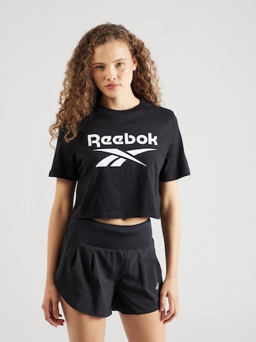 T-shirt fonctionnel 'IDENTITY' Reebok en noir : devant