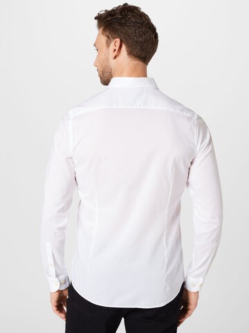 OLYMP Slim Fit Businesskjorte i hvit