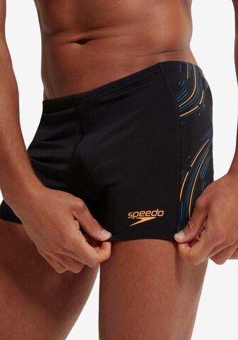 SPEEDO Athletic Swim Trunks in Black