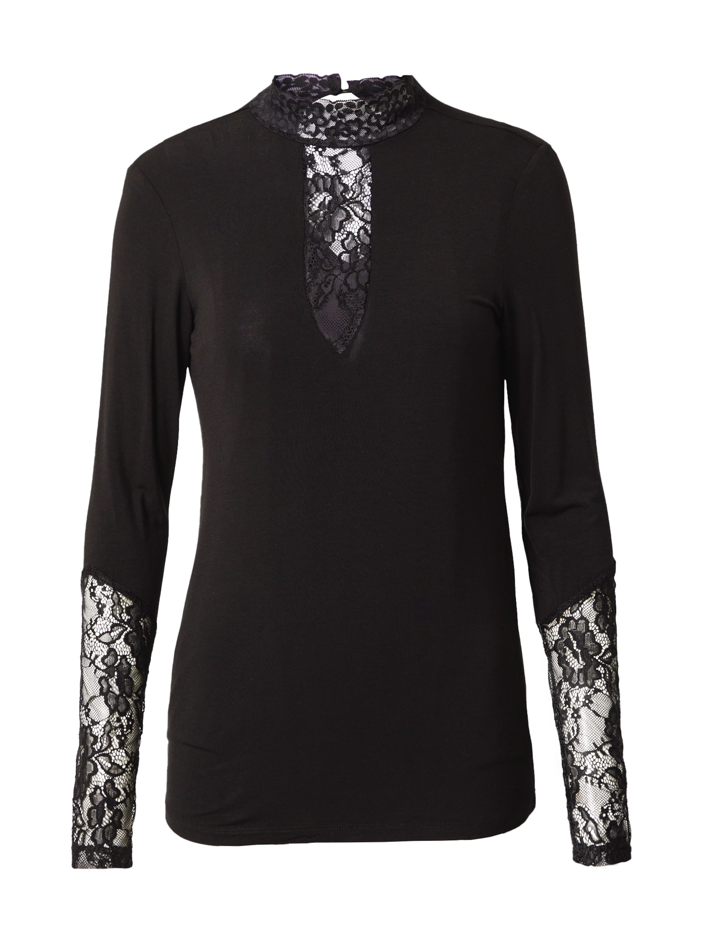 CULTURE Koszulka 'Poppy' w kolorze czarny: przód