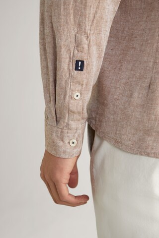 JOOP! Jeans Regular fit Button Up Shirt 'Hedde' in Brown