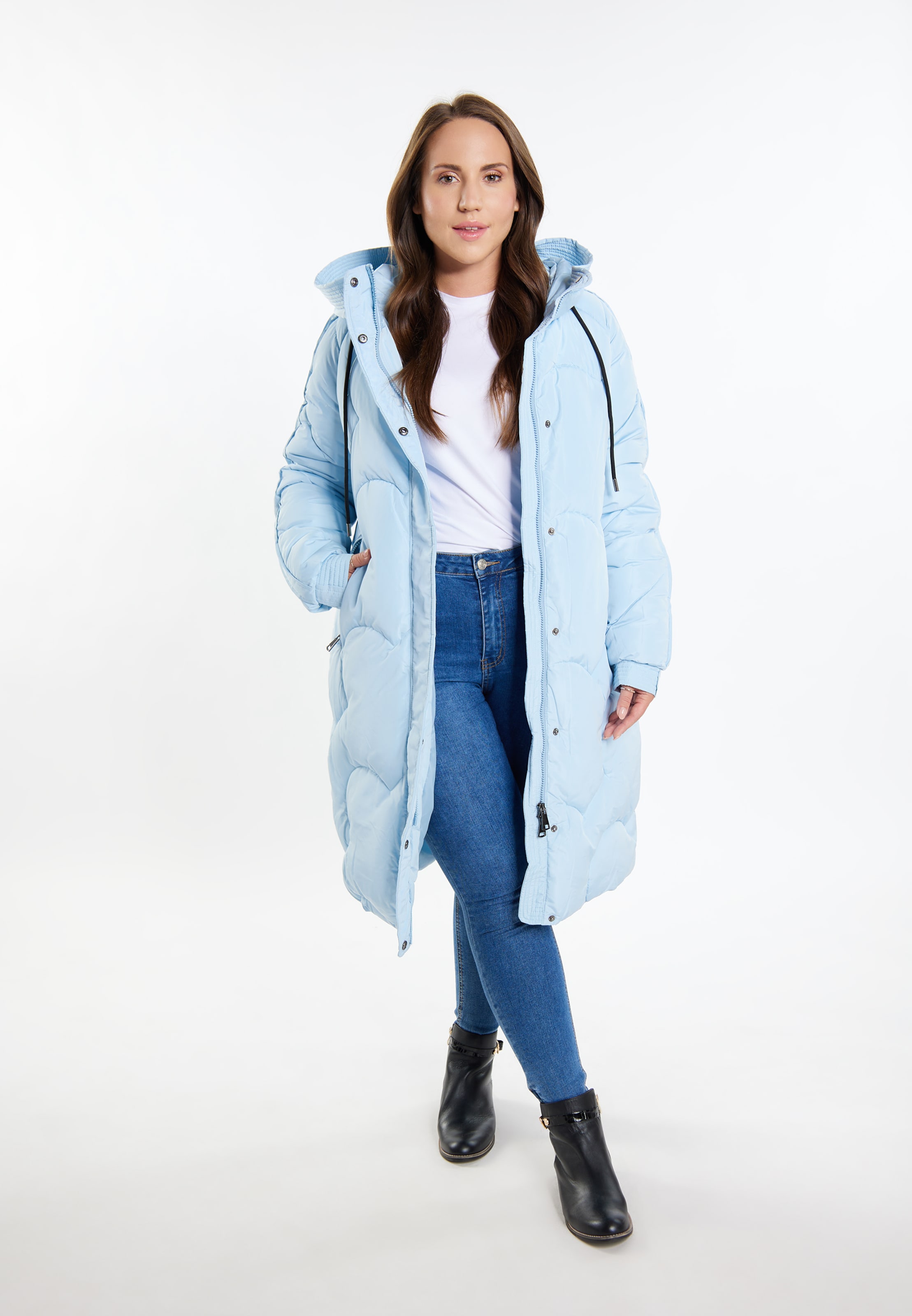 FELIPA Wintermantel in Blauw