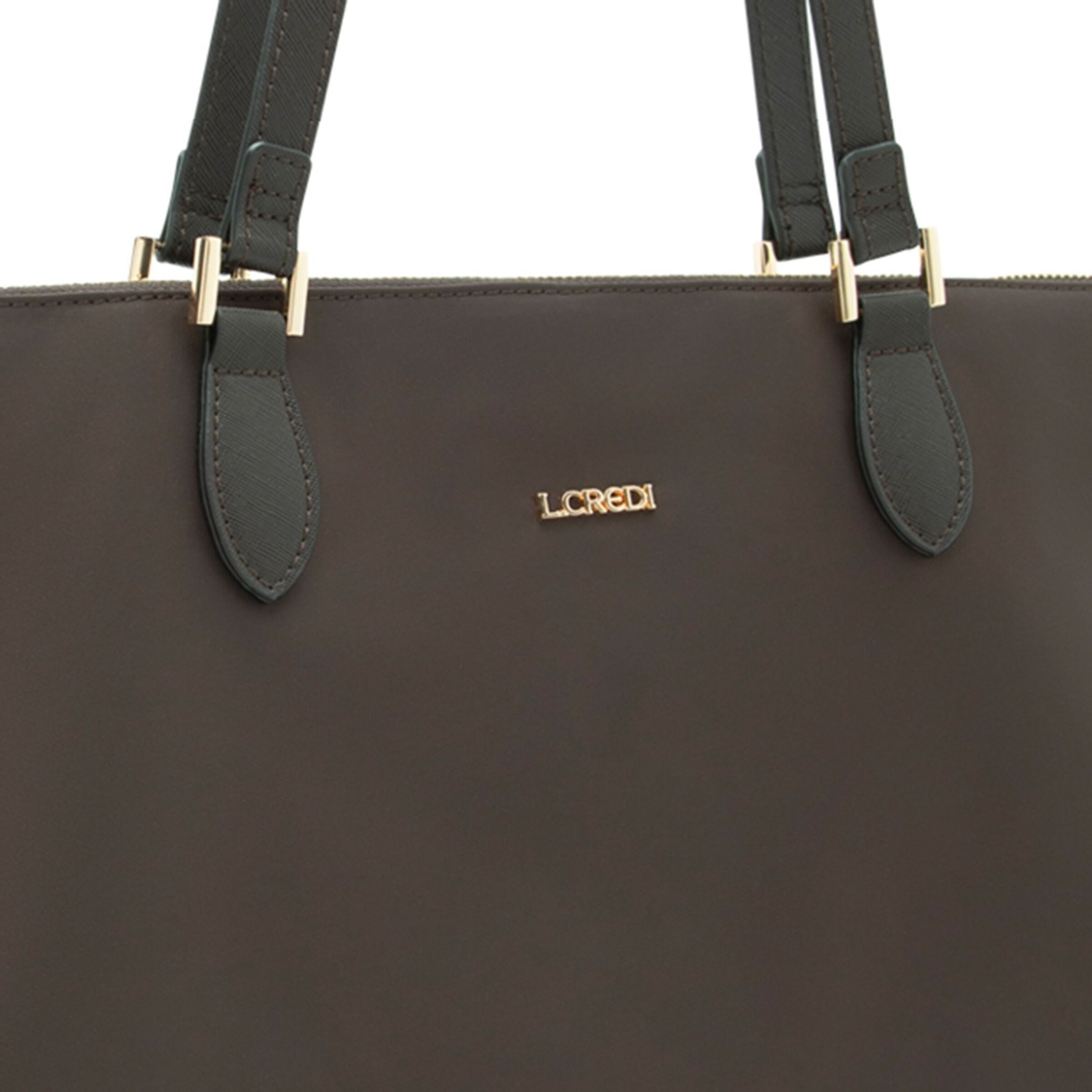 Cabas 'Alena' L.CREDI en marron