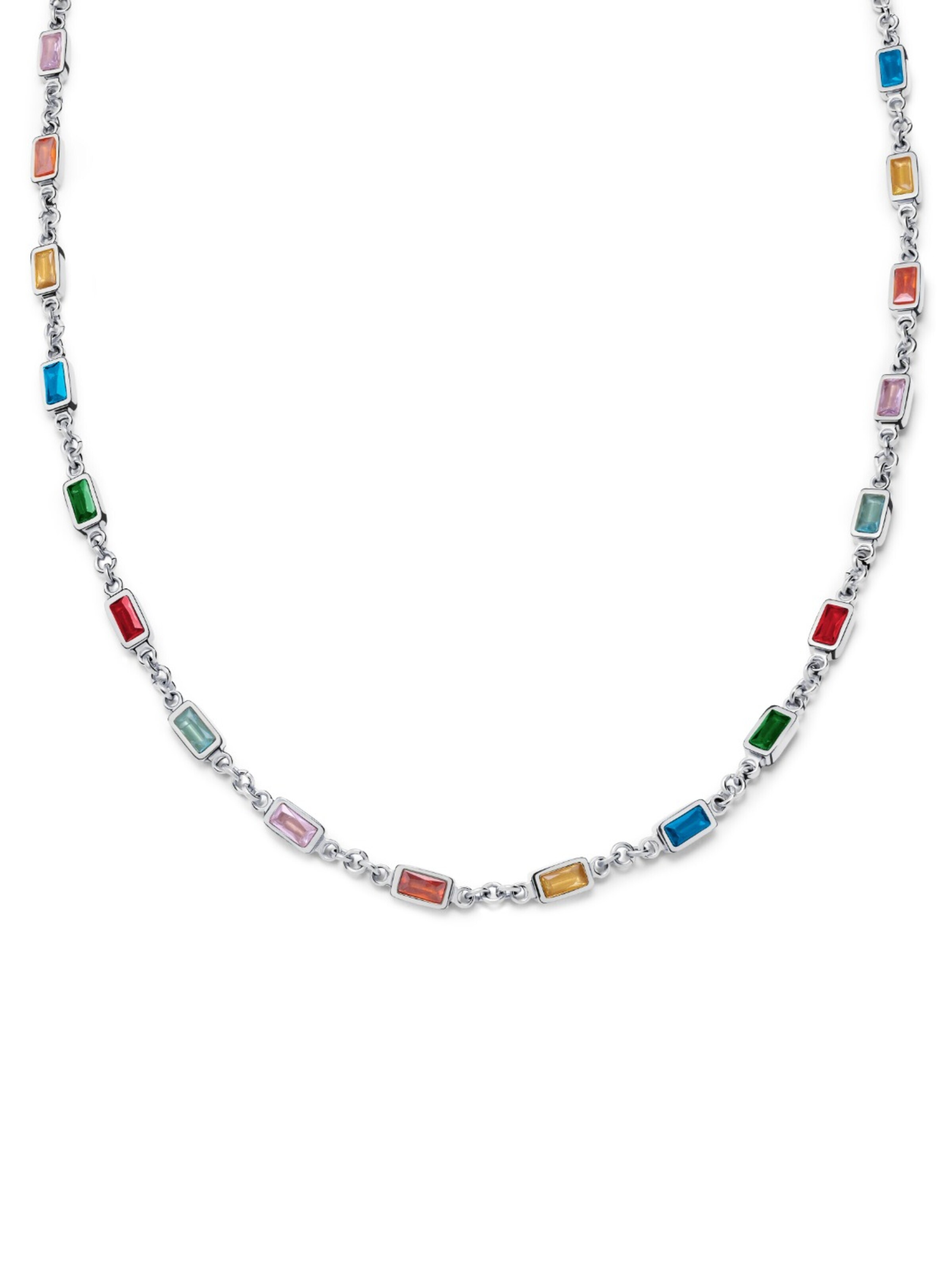 Arkai Ketting 'Prism' in Zilver: voorkant