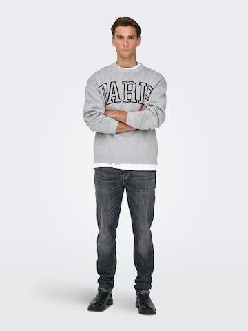 Only & Sons Pullover 'ONSRunynew' i grå