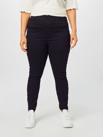 River Island Plus Skinny Jeans i sort: forside