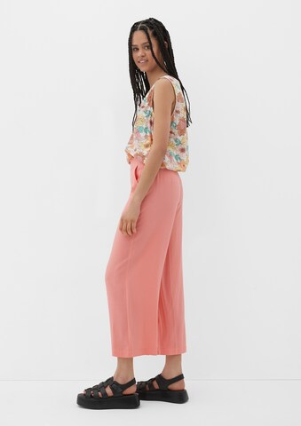 Wide Leg Pantalon QS en rose