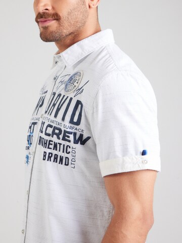 CAMP DAVID Regular fit Overhemd in Wit