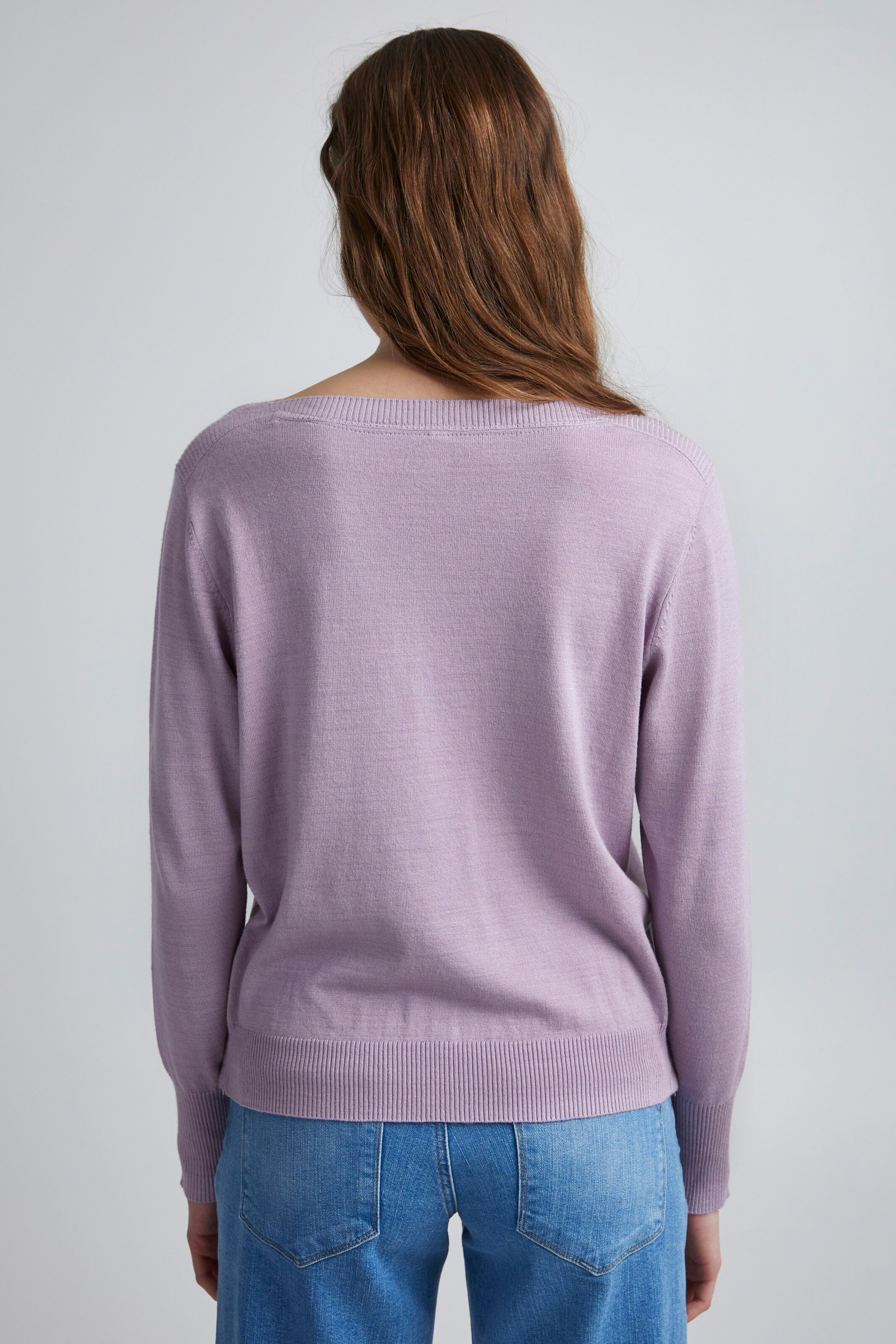 Frauen Große Größen PULZ Jeans Pullover 'SARA' in Lila - WX73386 Frauen Große Größen PULZ Jeans Pullover 'SARA' in Lila - WX73386