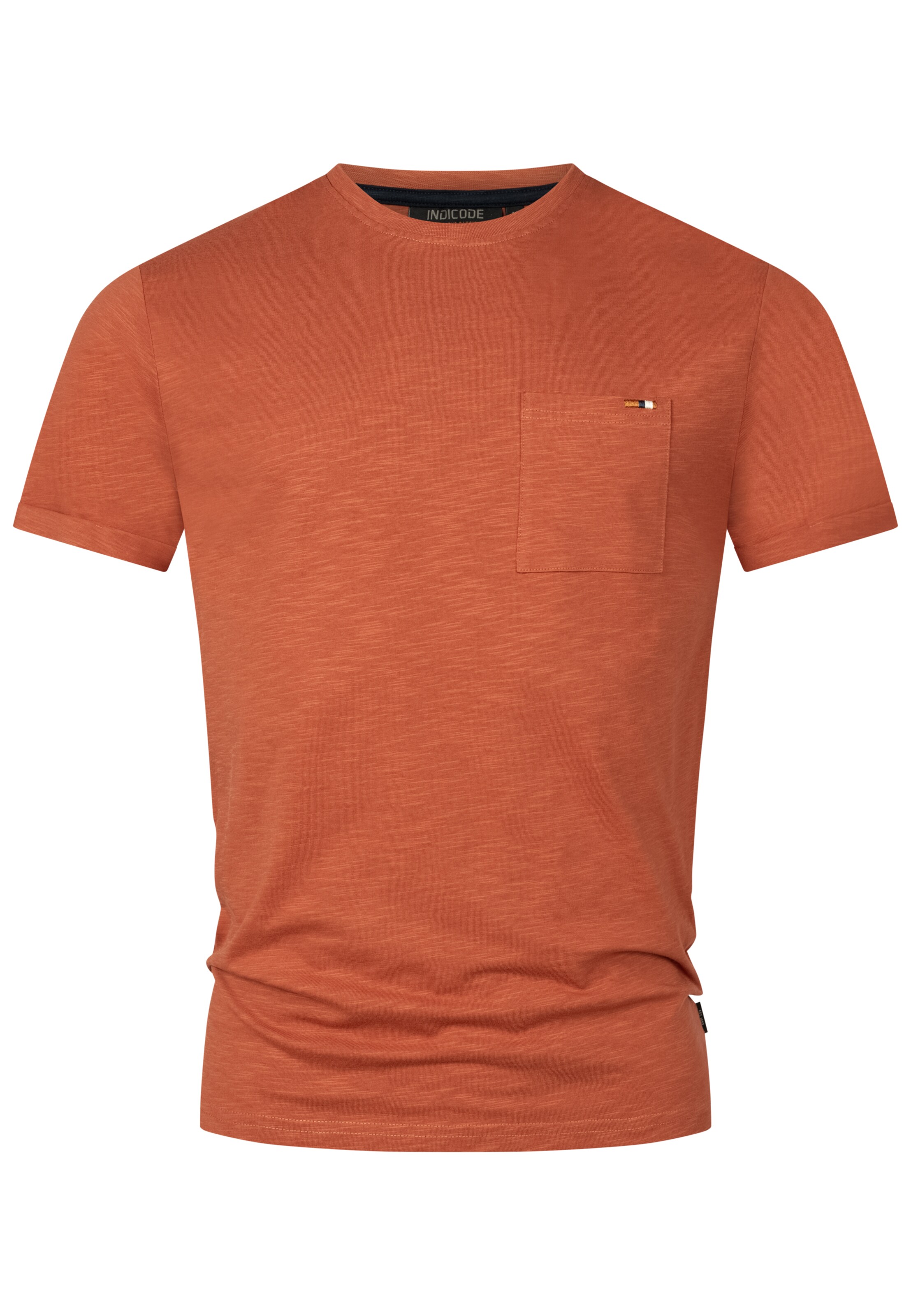 INDICODE JEANS Shirt 'Andorra' in Oranje: voorkant