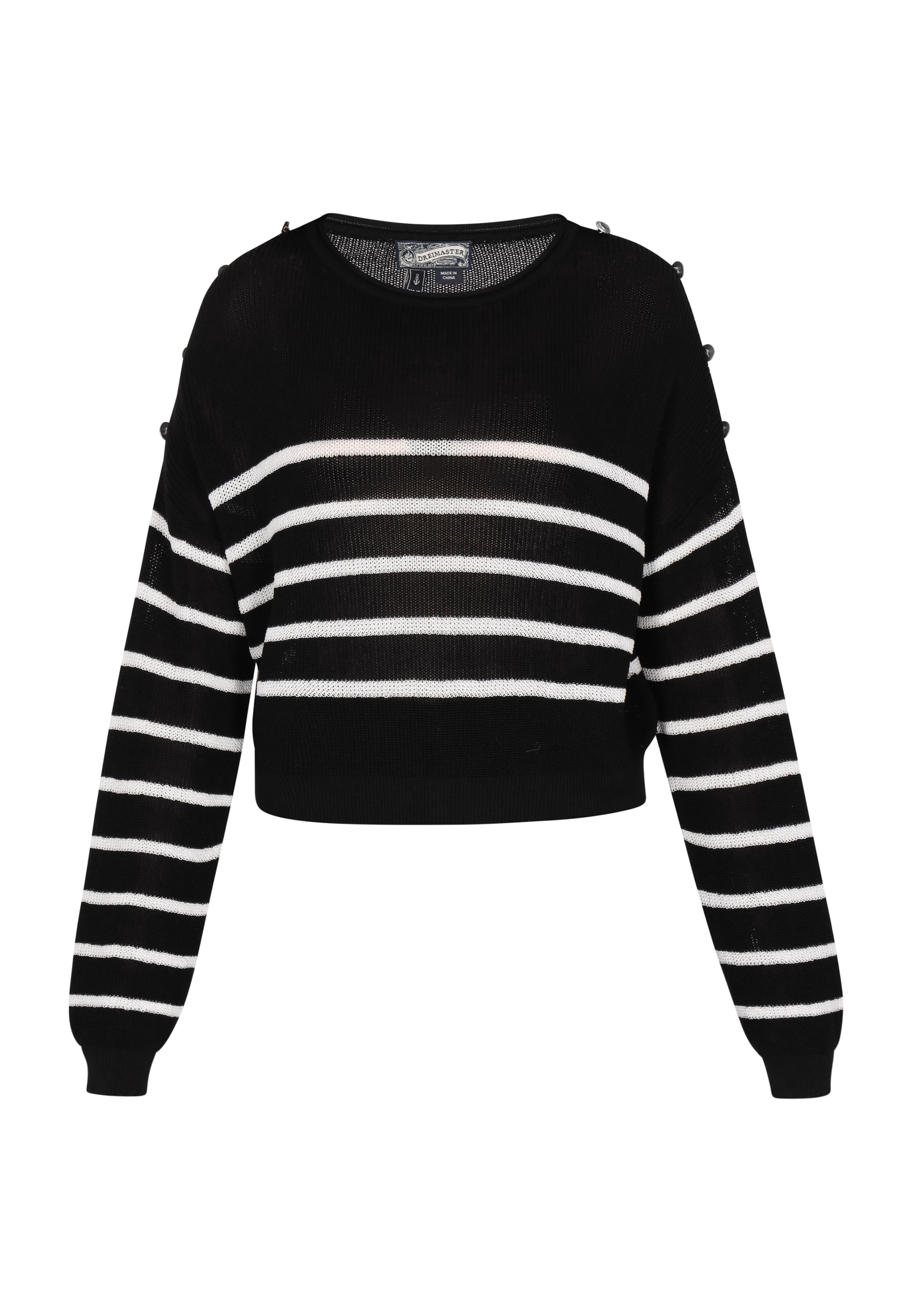 DreiMaster Vintage Kampsun, värv must: eest vaates