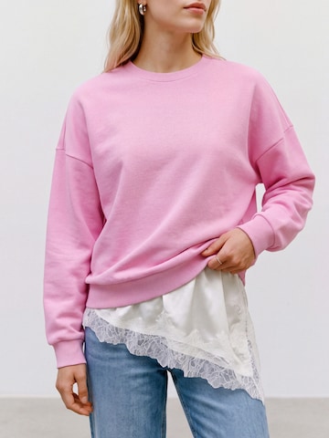 VERO MODA Sweatshirt 'VMBEA' in Pink