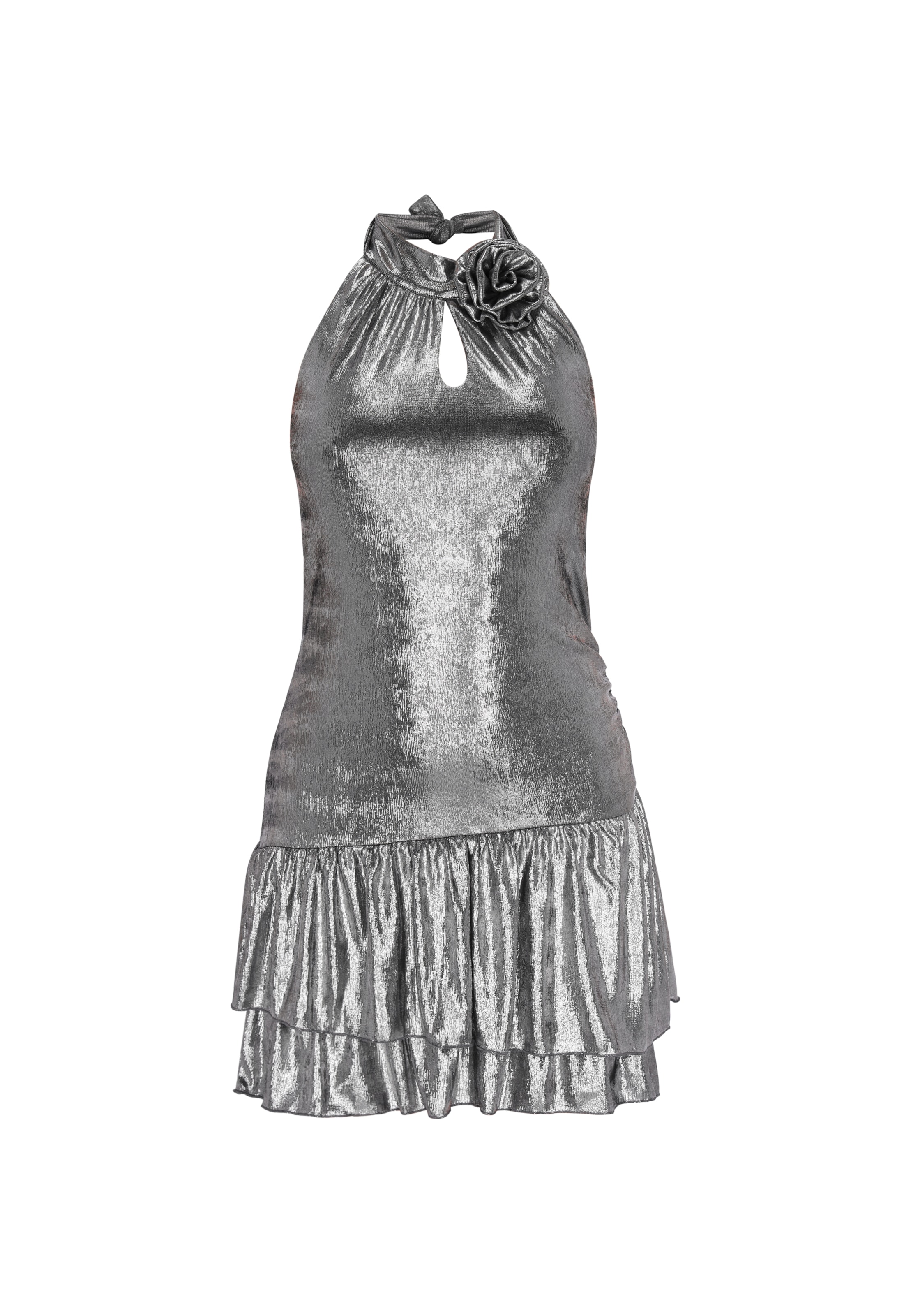 myMo at night Jurk 'Party' in Grijs: voorkant