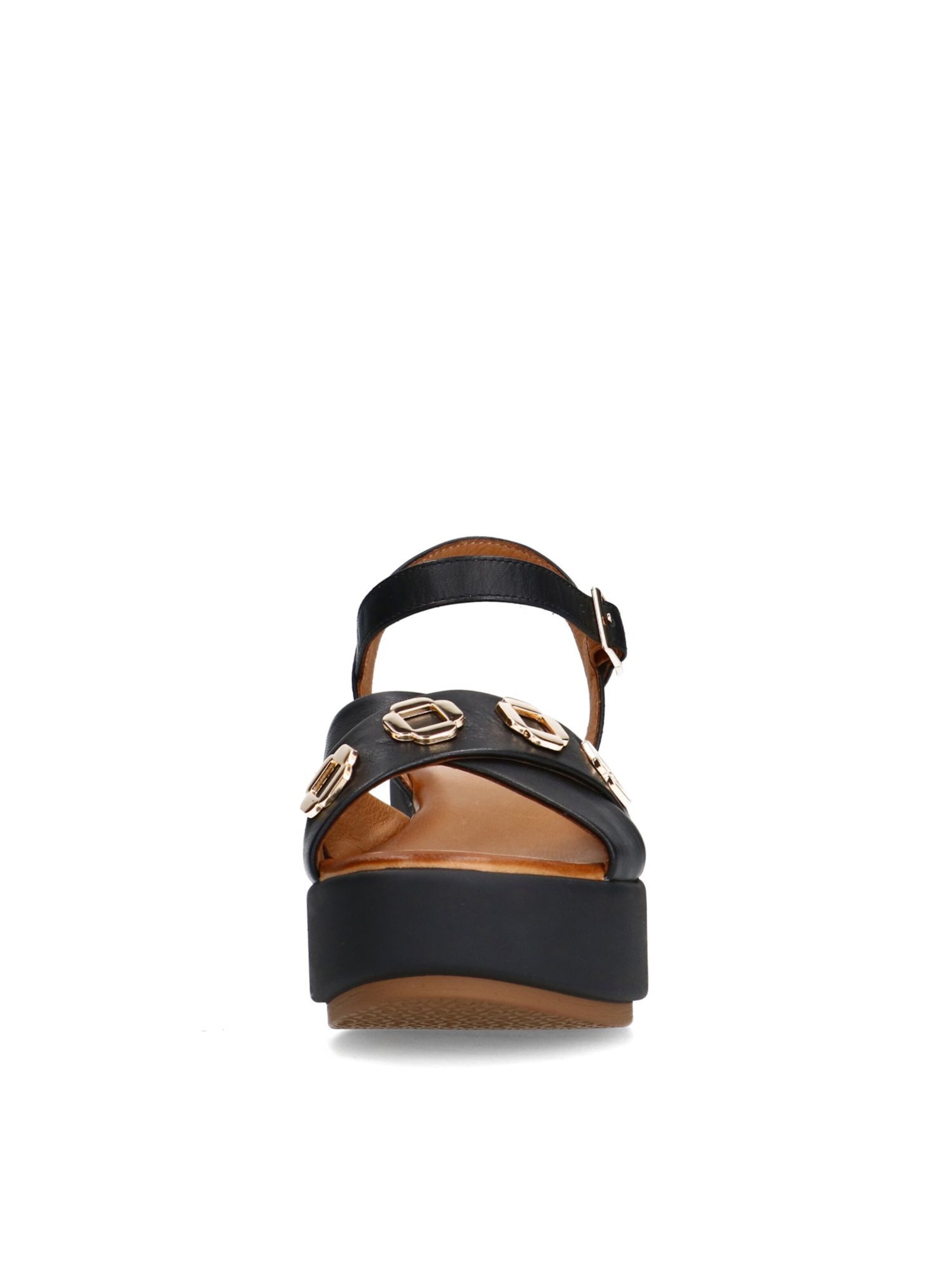 MANFIELD Sandale in Schwarz