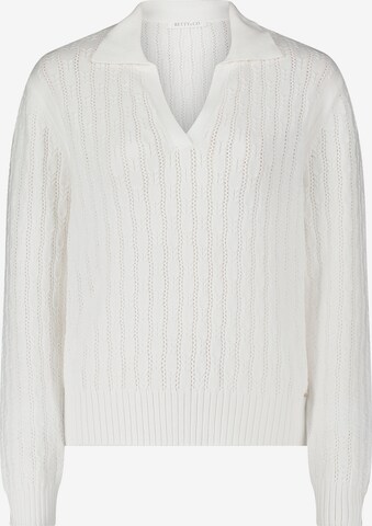 Betty & Co Sweater in White: front