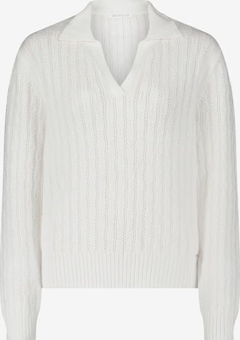 Pull-over Betty & Co en blanc : devant