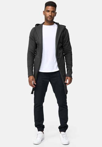 INDICODE JEANS Sweat jacket 'Brekstad' in Grey