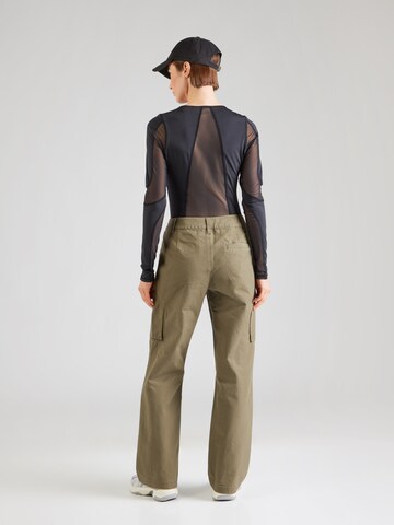 Wide leg Pantaloni 'CHICAGO' de la Jordan pe verde: spate