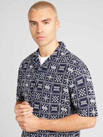 Only & Sons Средняя посадка Рубашка 'ALEC' в Синий
