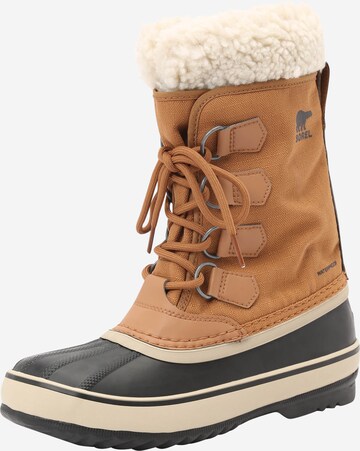 SOREL Snowboots 'Winter Carnival' in Bruin: voorkant