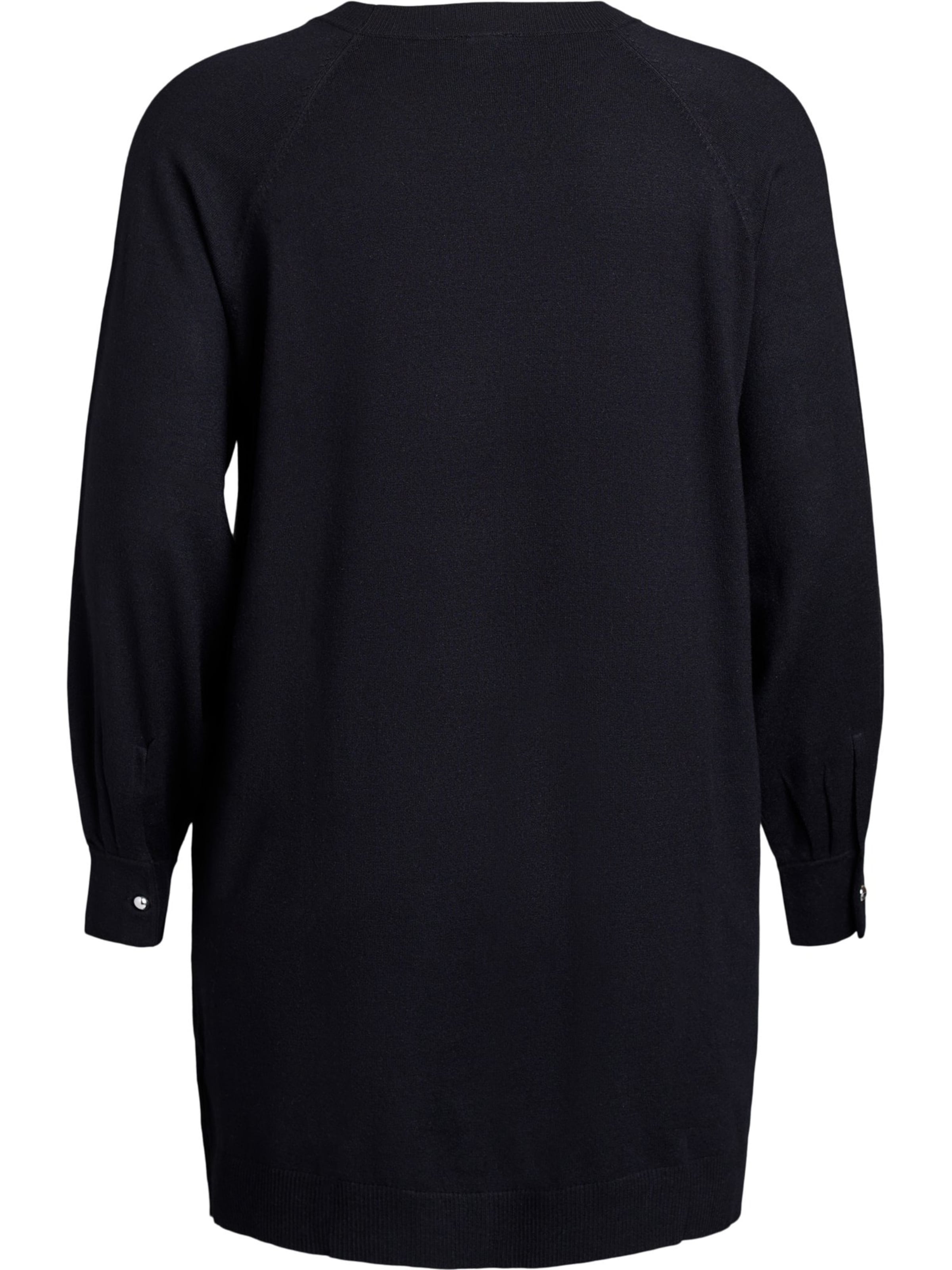 Zizzi Πλεκτό φόρεμα 'Caella' σε μαύρο