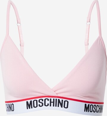 Moschino Underwear Trojúhelníková Podprsenka – pink: přední strana