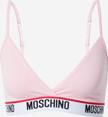 Moschino Underwear Trikotni nedrčki Nedrček | roza barva: sprednja stran