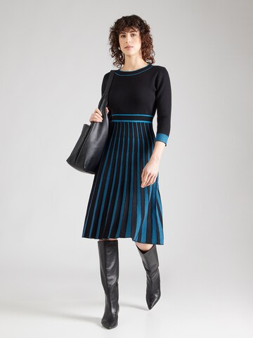 Derhy Sukienka z dzianiny 'CARLINE' w kolorze czarny: przód