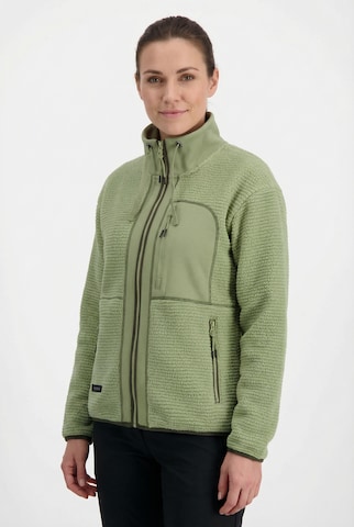 ICEPEAK Athletic Fleece Jacket 'Agene' in Green: front