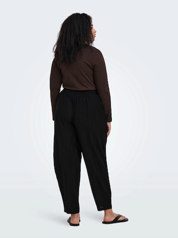 ONLY Carmakoma Barrel Pleat-Front Pants 'CARJoanna' in Black