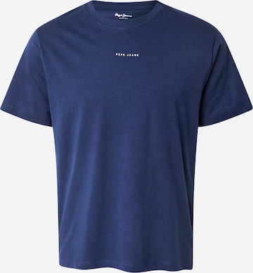 Pepe Jeans Majica | modra barva: sprednja stran