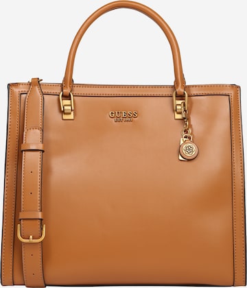 GUESS Beach bag 'ABEY' in Brown: front