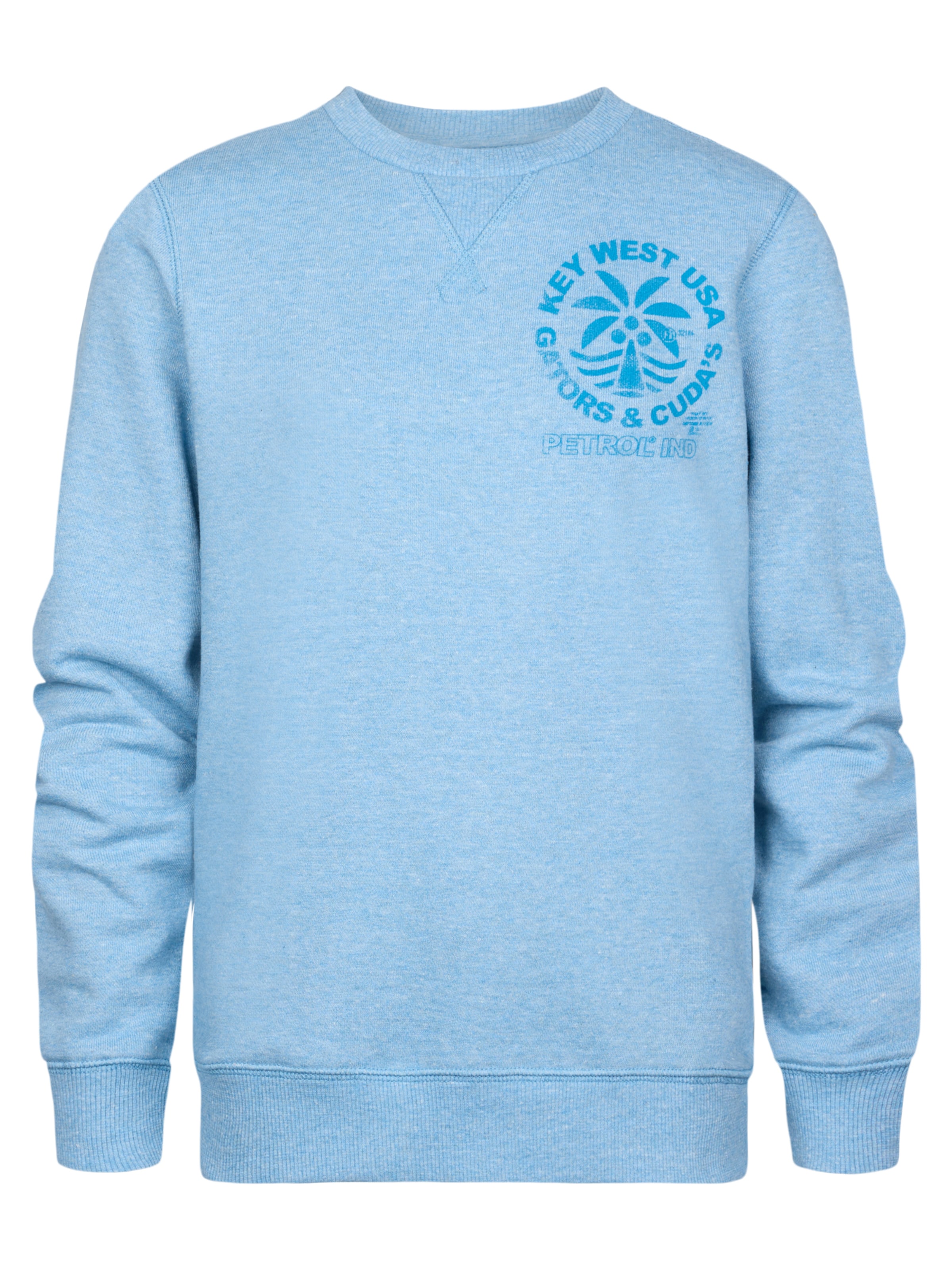Petrol Industries Sweatshirt in Blue: front