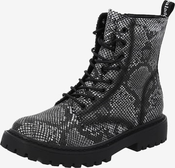 Palado by Sila Sahin Schnürstiefelette 'Liklys' in Schwarz: Vorderseite