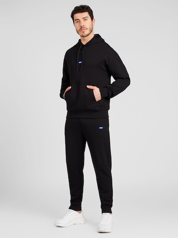 HUGO Blue Sweatsuit 'NalonsoNap' in Black: front