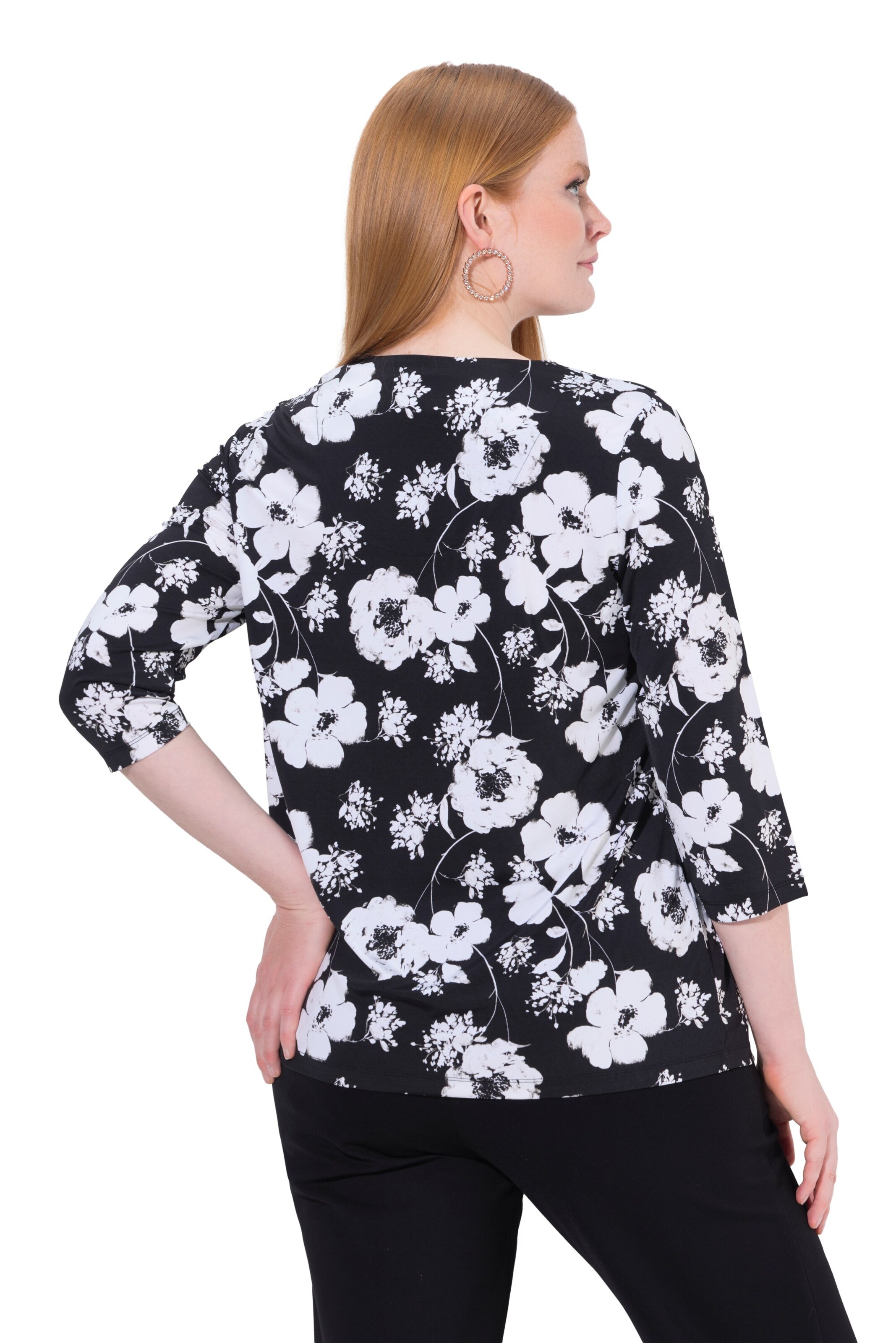 Ulla Popken Shirt in Zwart