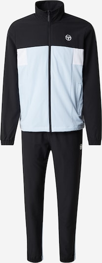 L dydžio Treniruočių kostiumas iš Sergio Tacchini, spalva – pastelinė mėlyna / juoda / balta, Prekių apžvalga