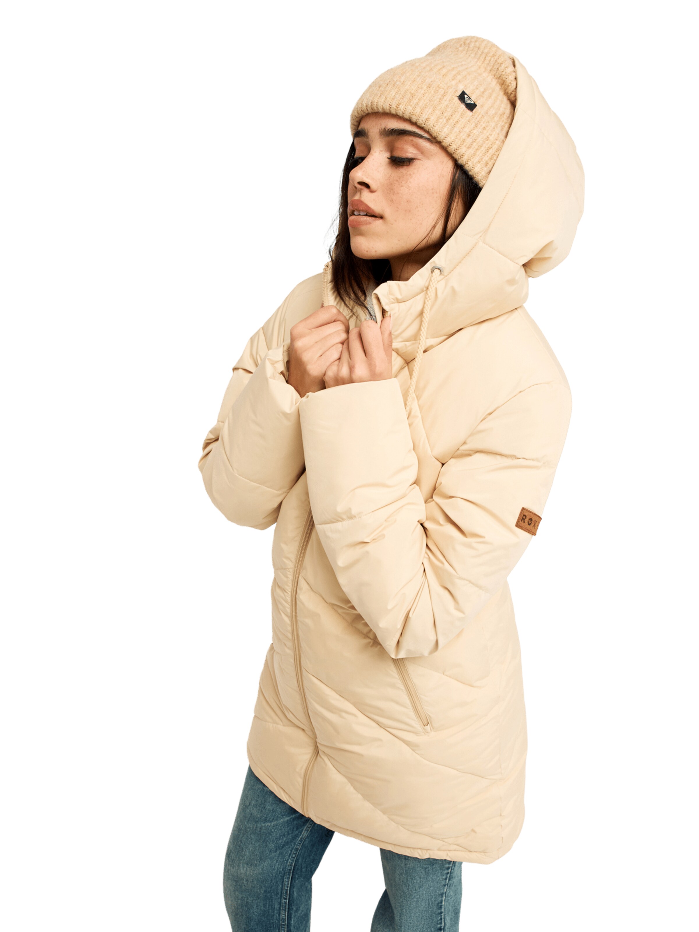 ROXY Between-Seasons Coat 'Better Weather' in Beige