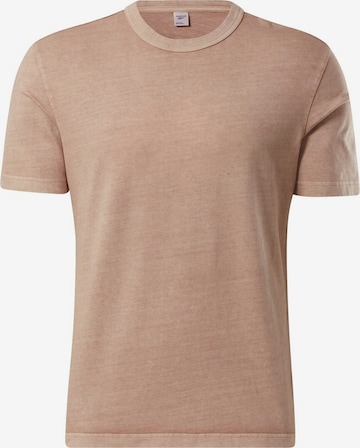 Reebok Shirt 'Classic Natural' in Bruin: voorkant