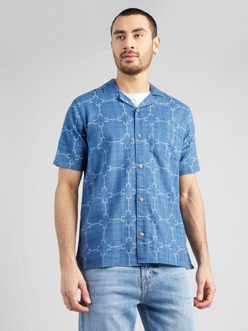 HOLLISTER Regular fit Skjorta 'AMERICANA' i blå: framsida