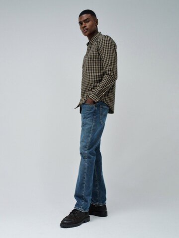 Salsa Jeans Regular fit Button Up Shirt 'Birmingham' in Green
