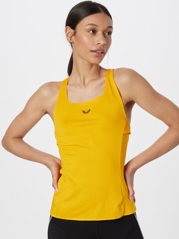 Castore Top in Yellow: front