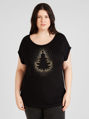 ABOUT YOU Curvy Shirt 'Christina' in Black: front