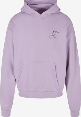 Sweat-shirt 'Cherry' Merchcode en violet : devant